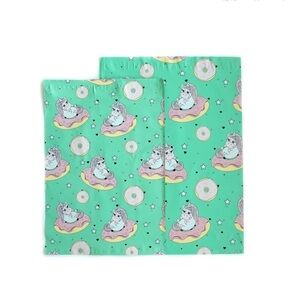 Mix of 50 polymailers 12x15 inches and 10x13 in unicorns doughnuts shipping bags
